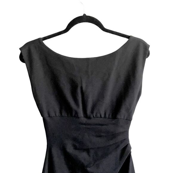 DIANE Von FURSTENBERG Sleeveless Jori V-Back Knee Length Sheath Dress Black 0 - Picture 5 of 7